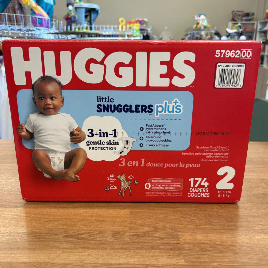 NEW Huggies Little Snuggler Plus - Size 2