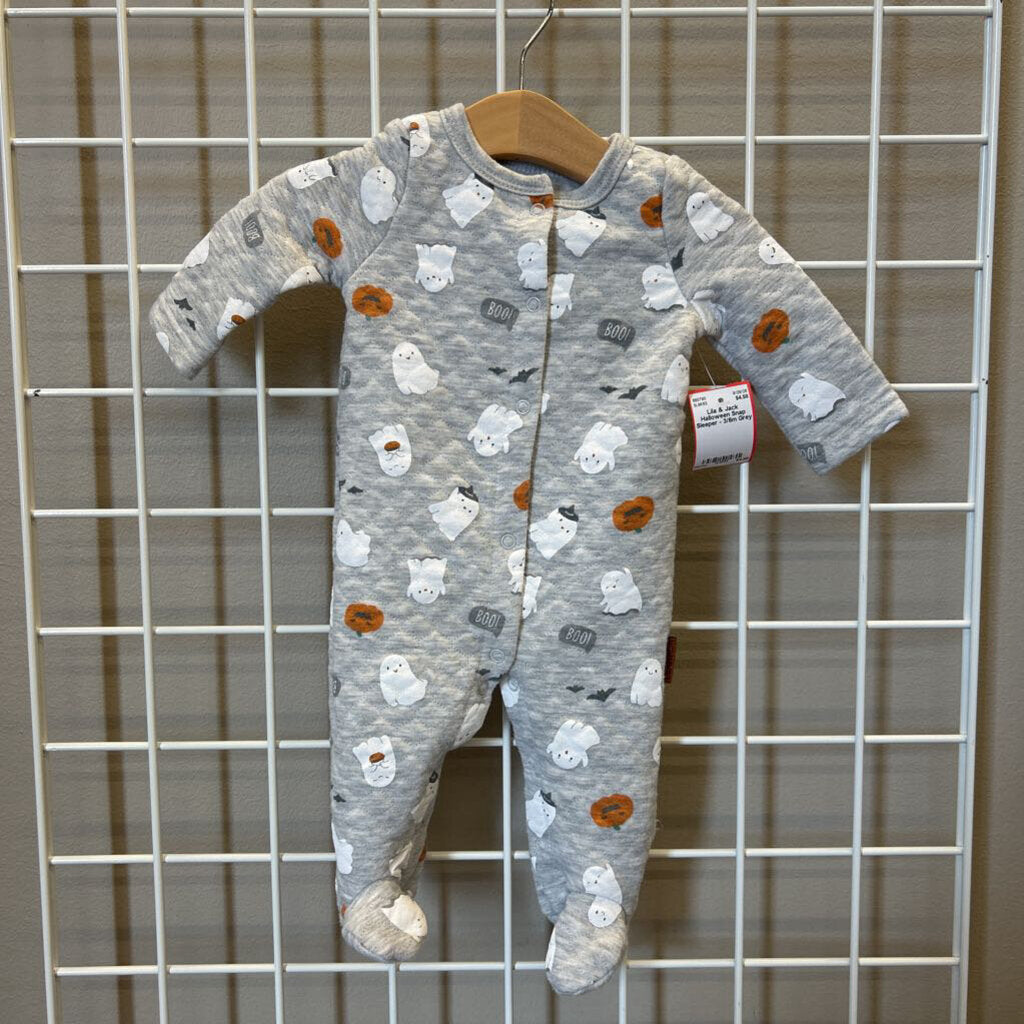 Lila & Jack Halloween Snap Sleeper - 3/6m