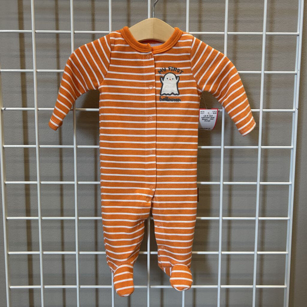 Lila & Jack Halloween Snap Sleeper - 3/6m