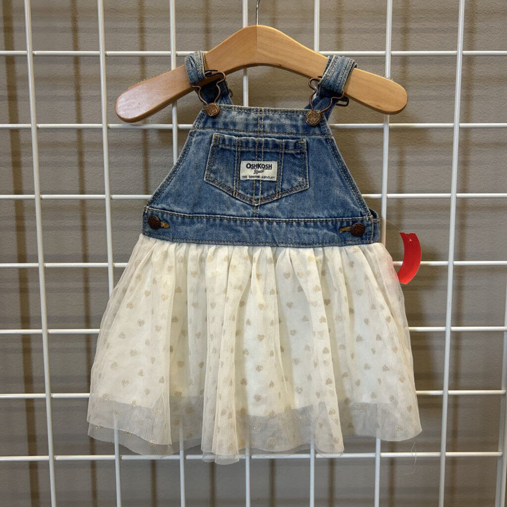 Osh Kosh Denim Tulle Jumper - 12m