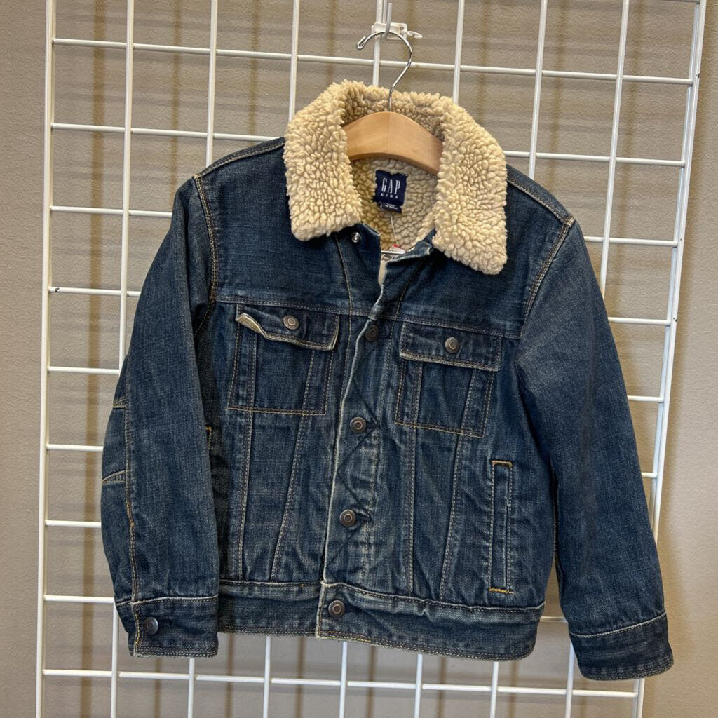 Gap Kids Sherpa Lined Denim Jacket - 6/7