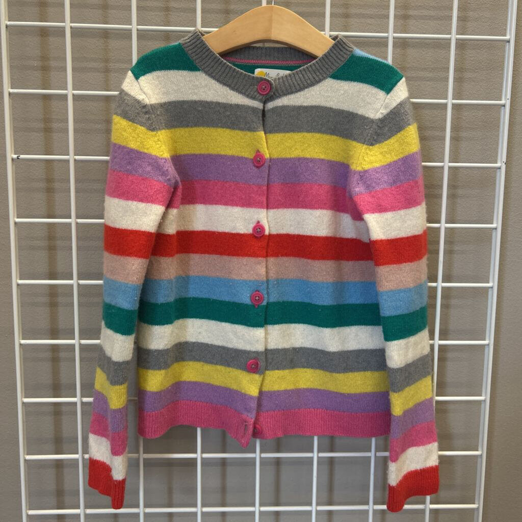 Mini Boden Stripe Cardigan (pilling) - 11/12