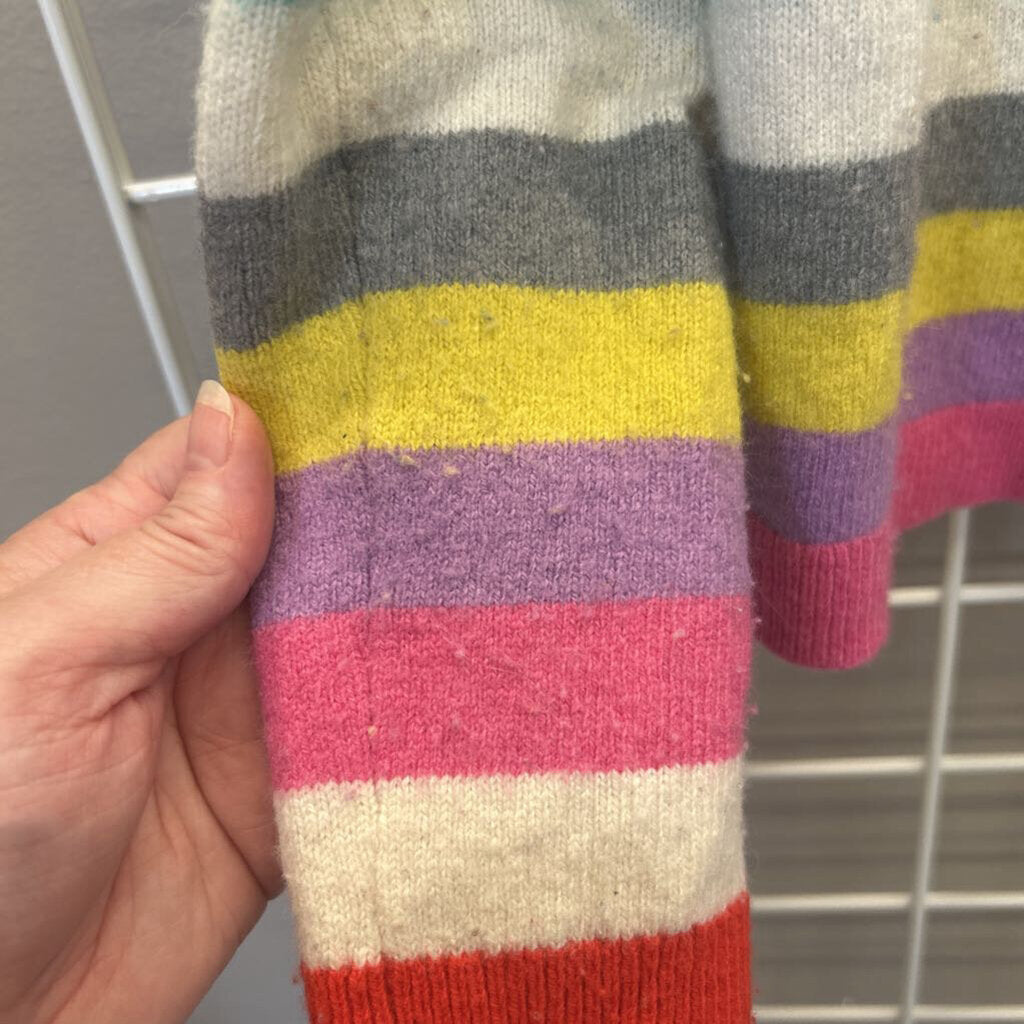 Mini Boden Stripe Cardigan (pilling) - 11/12