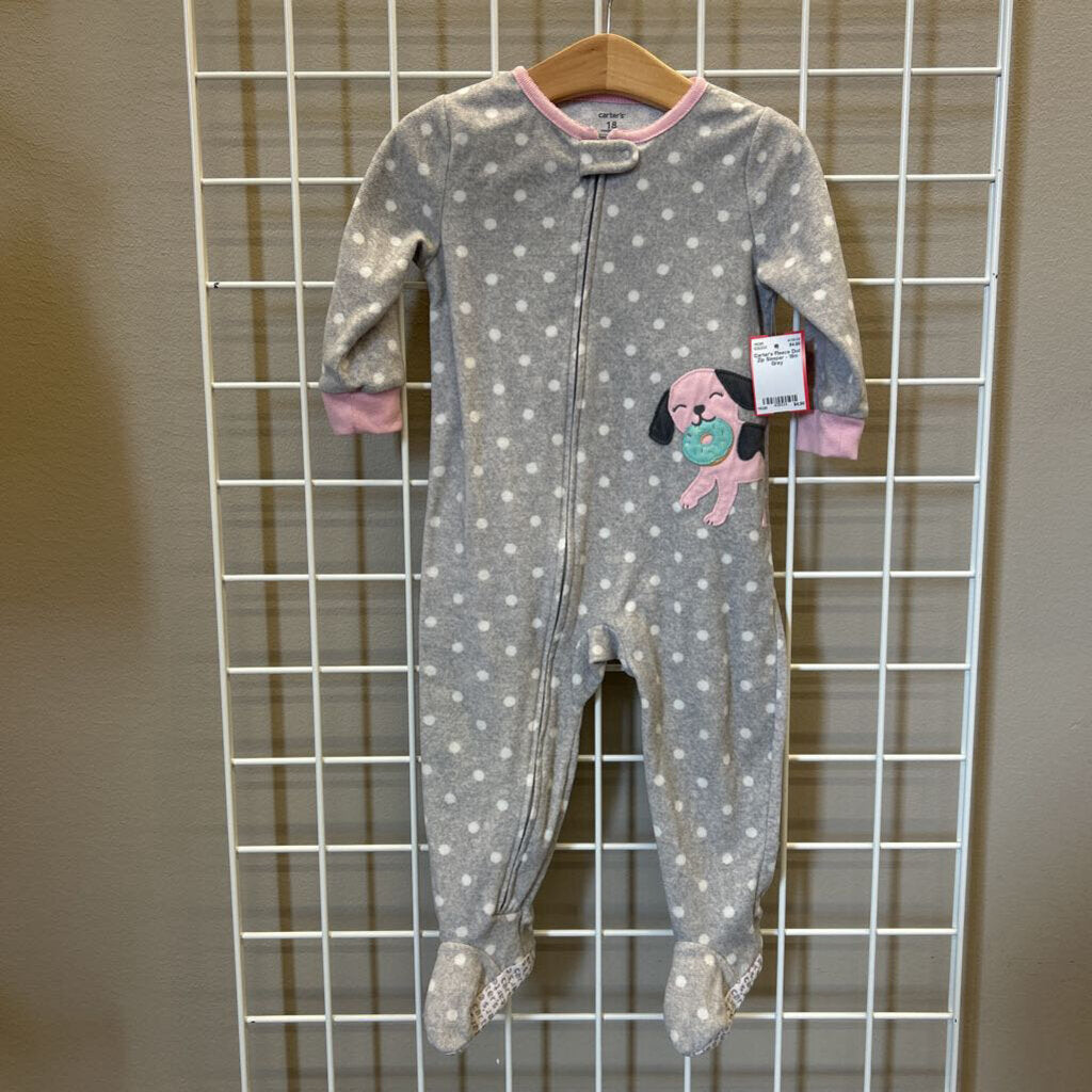 Carter's Fleece Dot Zip Sleeper - 18m