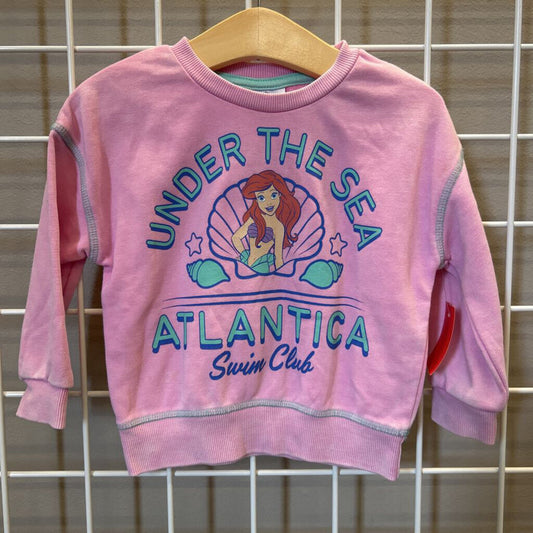 Disney Princess Ariel Crewneck (marks on arm) - 2T