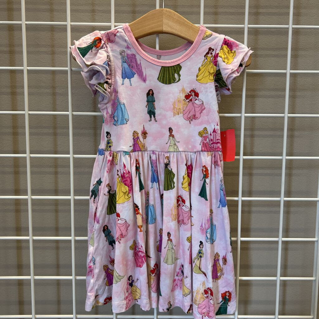 Bundles of Joy Bamboo Disney Princess SS Twirl Dress - 2T