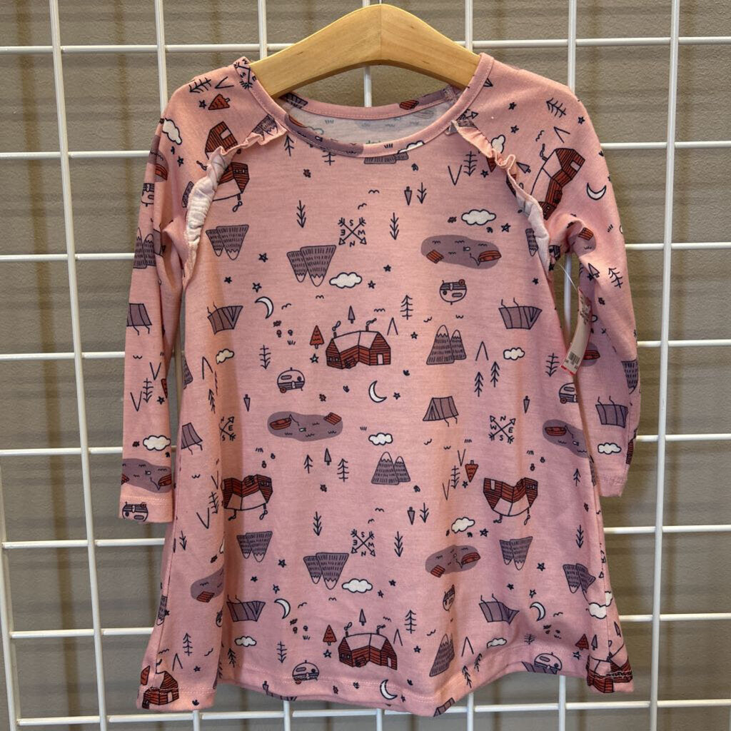 Dip Camp LS Sleeping Gown - 2T