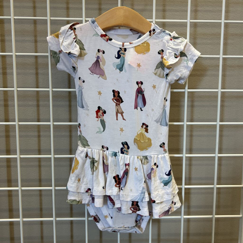 Sweet P Baby Co. Disney Princess SS Twirl Bodysuit - 18/24m