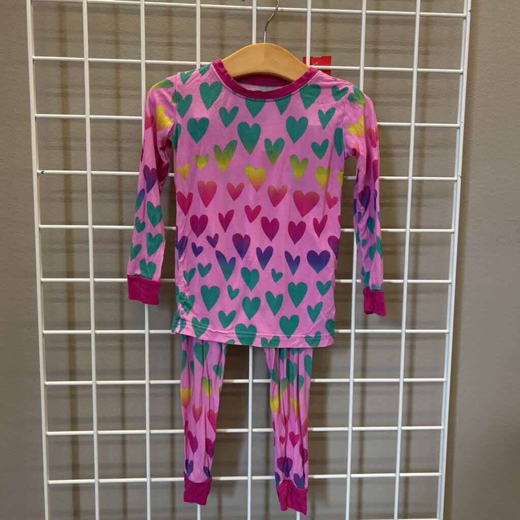 Little Sleepies Bamboo Heart Pjs - 2T