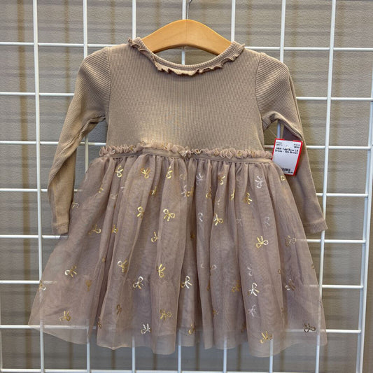 H&M Tulle Bow LS Dress - 12m