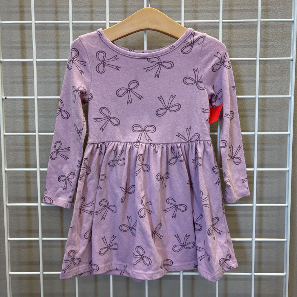 Cat & Jack Bow LS Dress - 3T