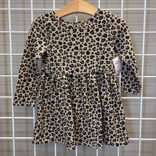 Cat & Jack Leopard LS Dress - 2T