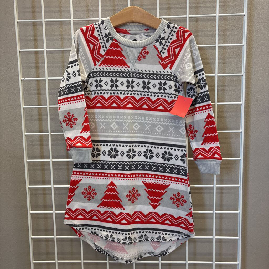 Black Sheep Fam Holiday LS Sleep Dress - 2T