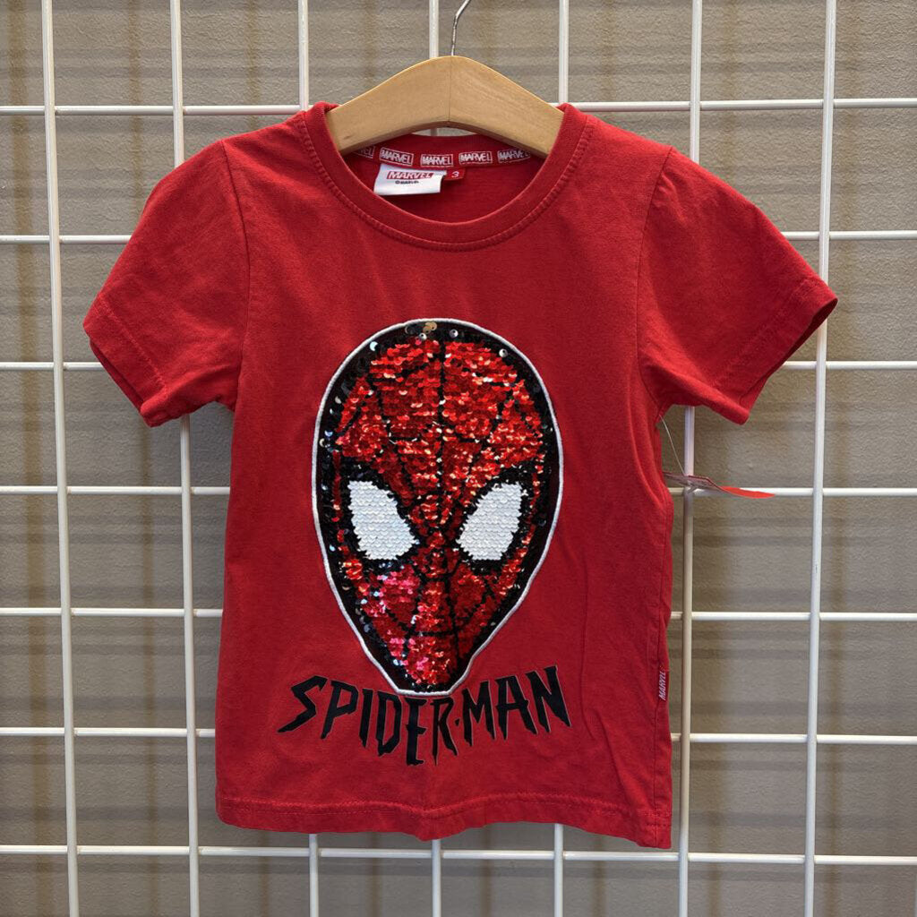 Marvel Sequin Spiderman SS Tee - 3