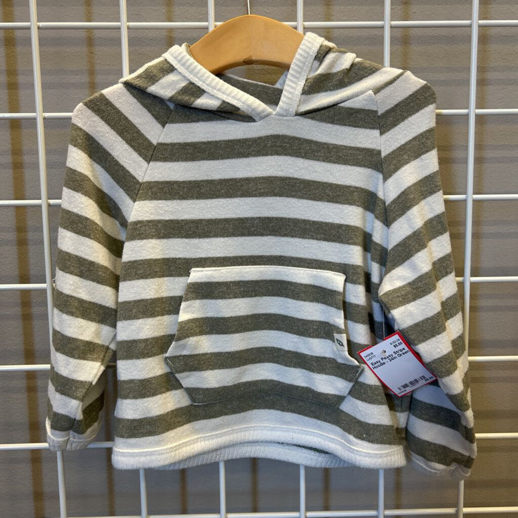 Easy Peasy Stripe Hoodie - 24m