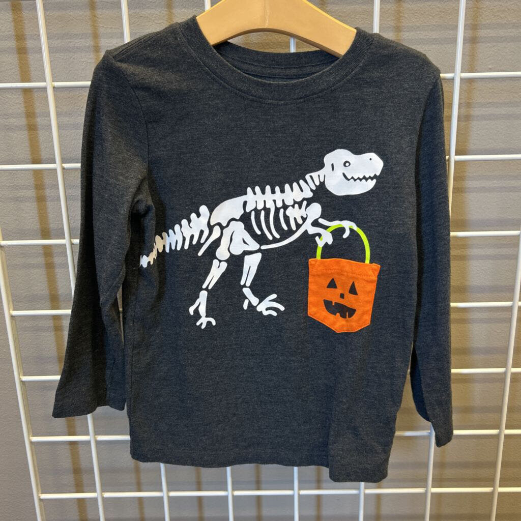 Cat & Jack Halloween Dino LS Tee - 5T