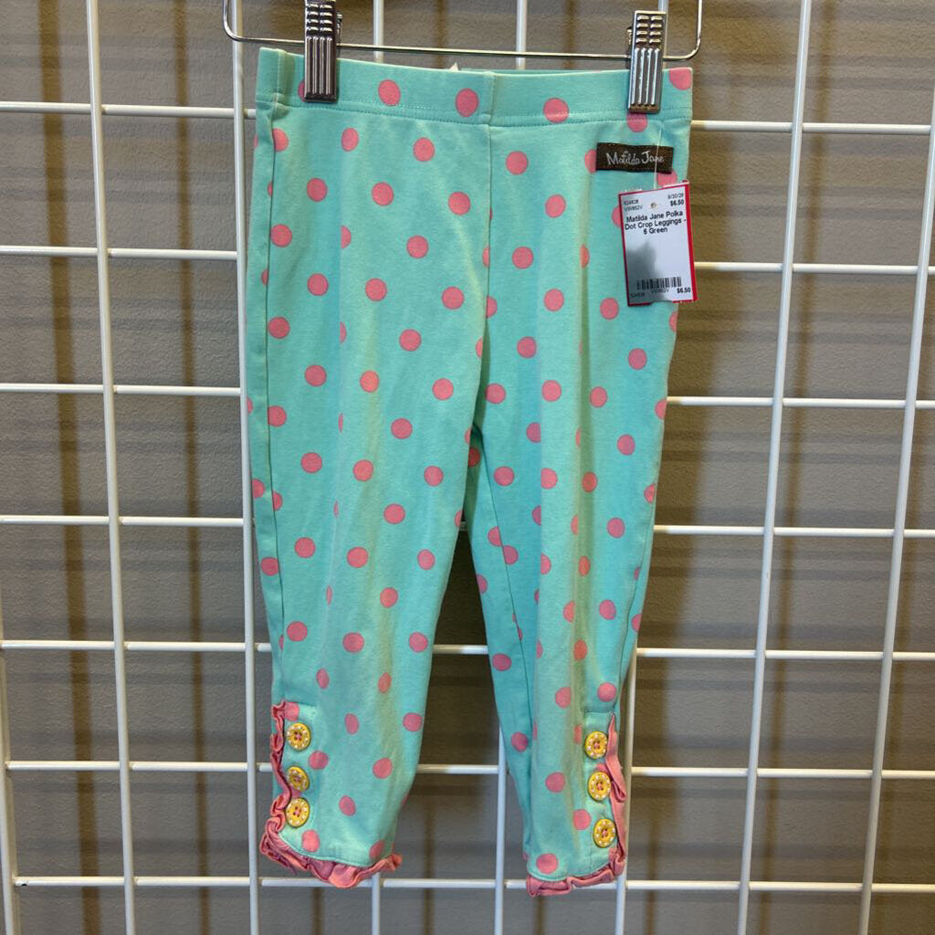 Matilda Jane Polka Dot Crop Leggings - 6