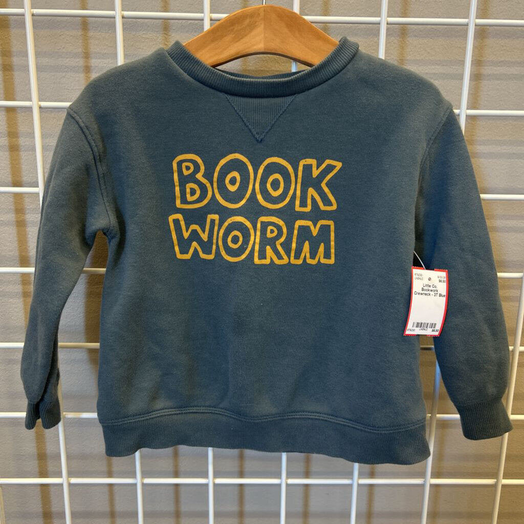 Little Co. Bookwork Crewneck - 3T