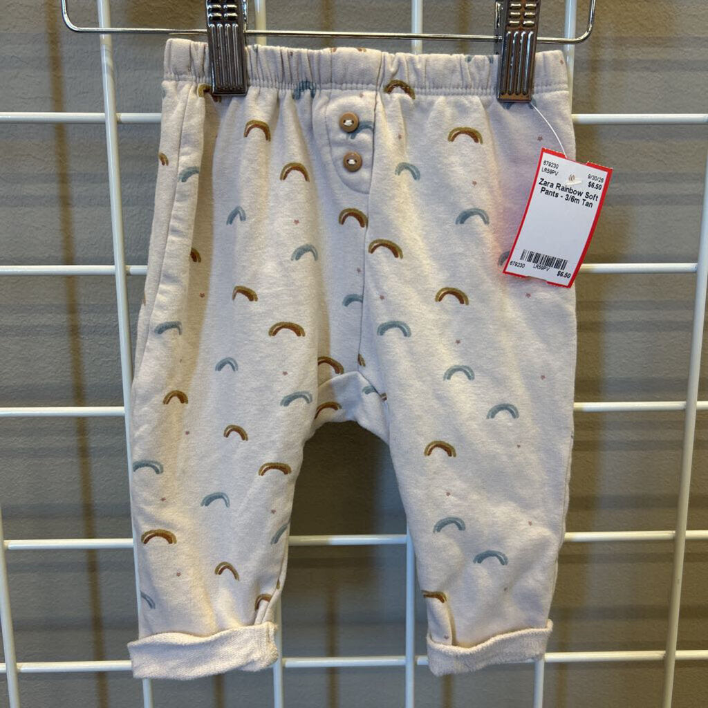Zara Rainbow Soft Pants - 3/6m