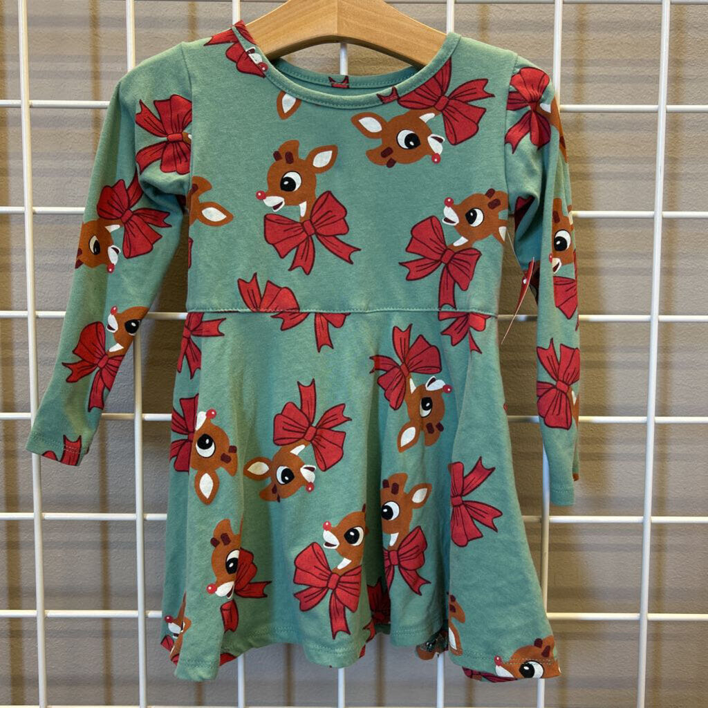 Rudolph LS Dress - 2T