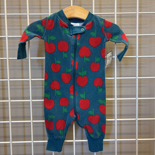 Hanna Andersson Apple Zip Sleeper (wash wear) - 0/3m