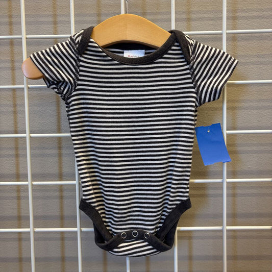 Hanna Andersson Stripe SS Onesie - 0/3m