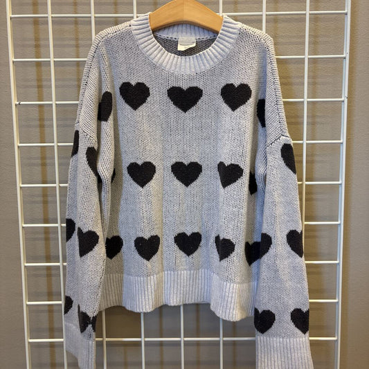Abercrombie Kids Heart Sweater - 11/12