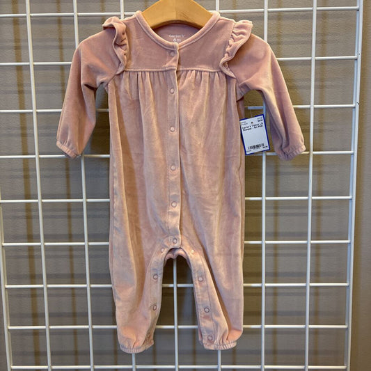 Carter's Velour LS Romper - 6m