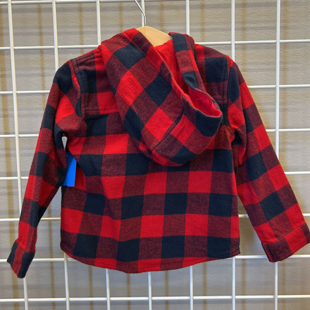 Dip Plaid Flannel Shacket - 3T