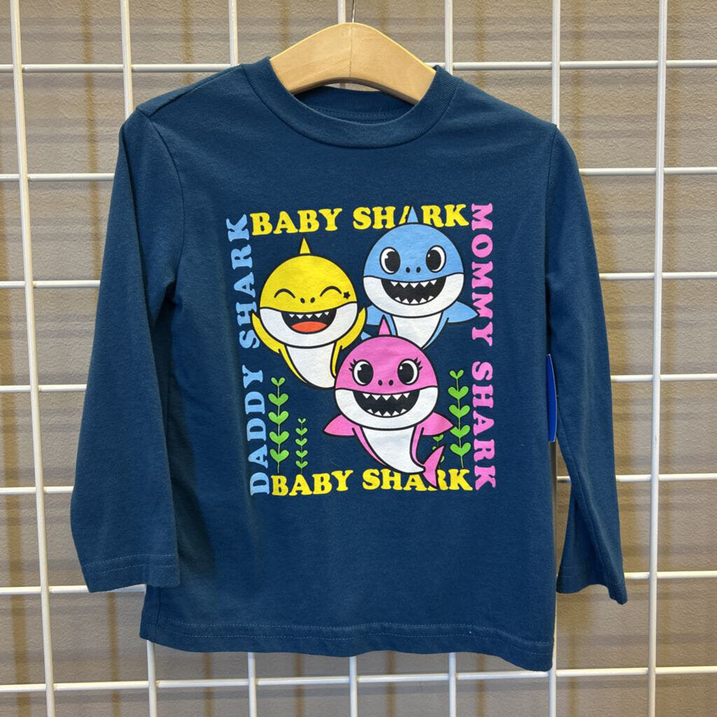 Jumping Beans Baby Shark LS Tee - 3T