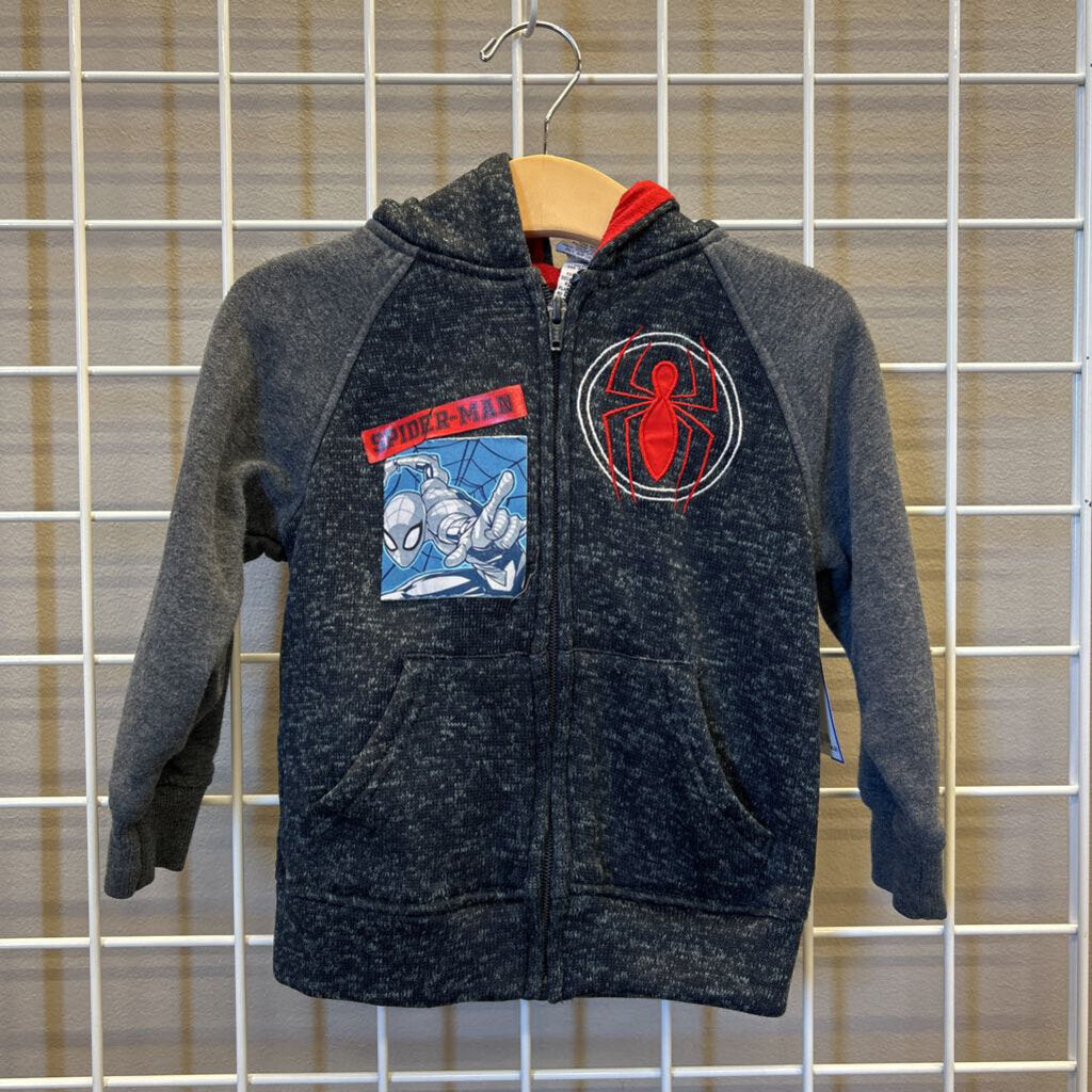 Marvel Spiderman Zip Hoodie - 3T