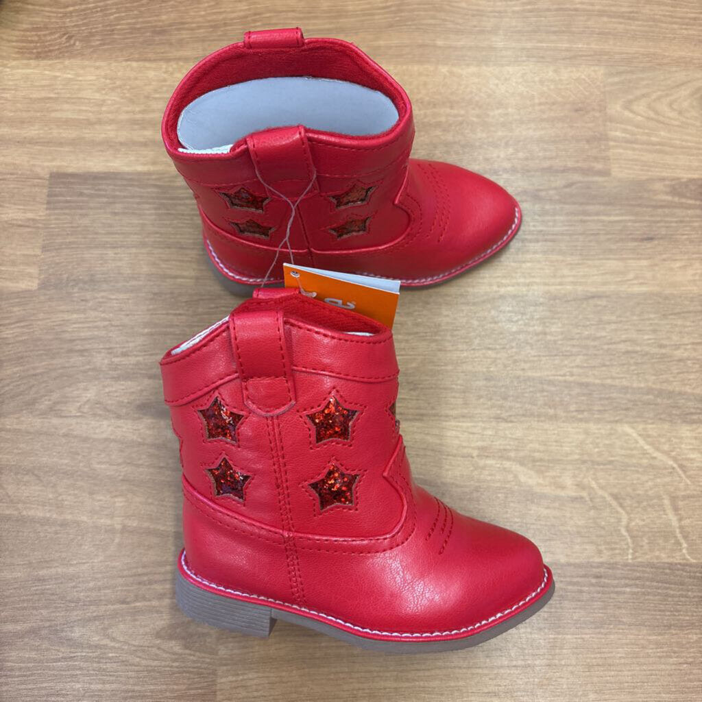 NWT Gymboree Red Cowgirl Boots - 4