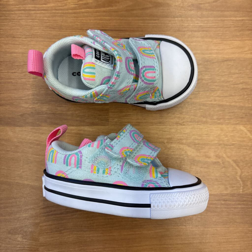 Converse Blue Rainbow Sneakers - 2