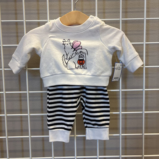 Cat & Jack Halloween Two Pc Set - NB