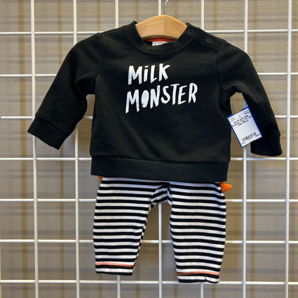 Cat & Jack Milk Monster Two Pc Set - 3/6m