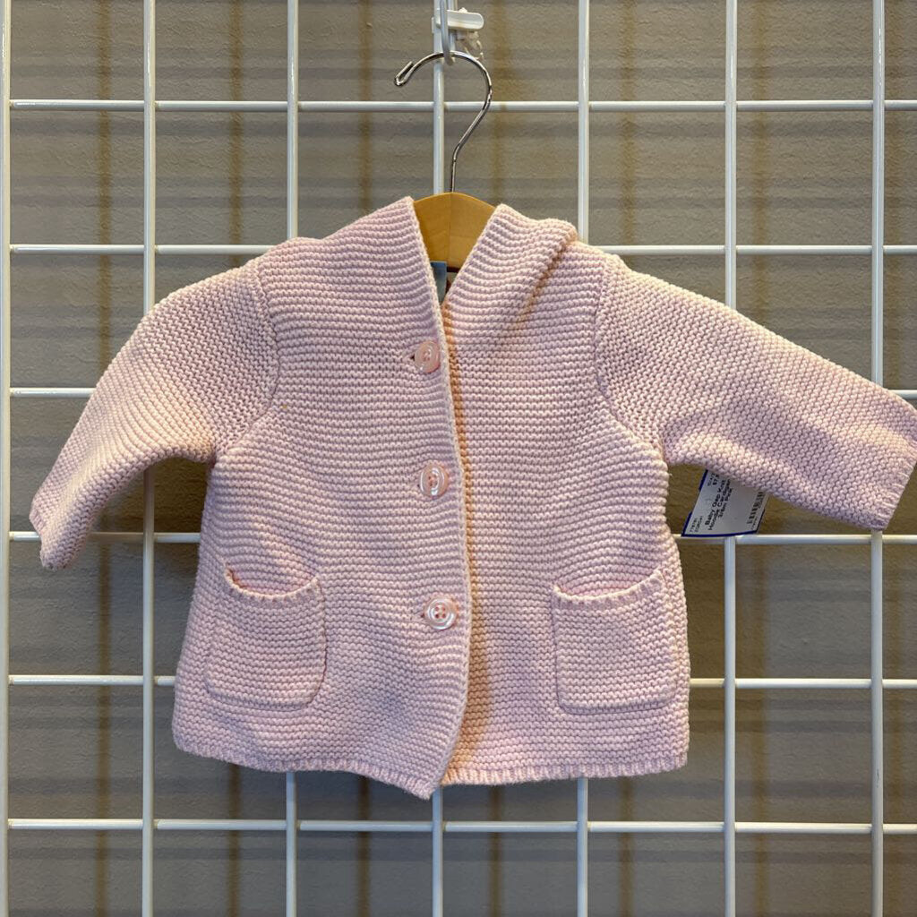 Baby Gap Knit Hoodie Cardigan -3/6m