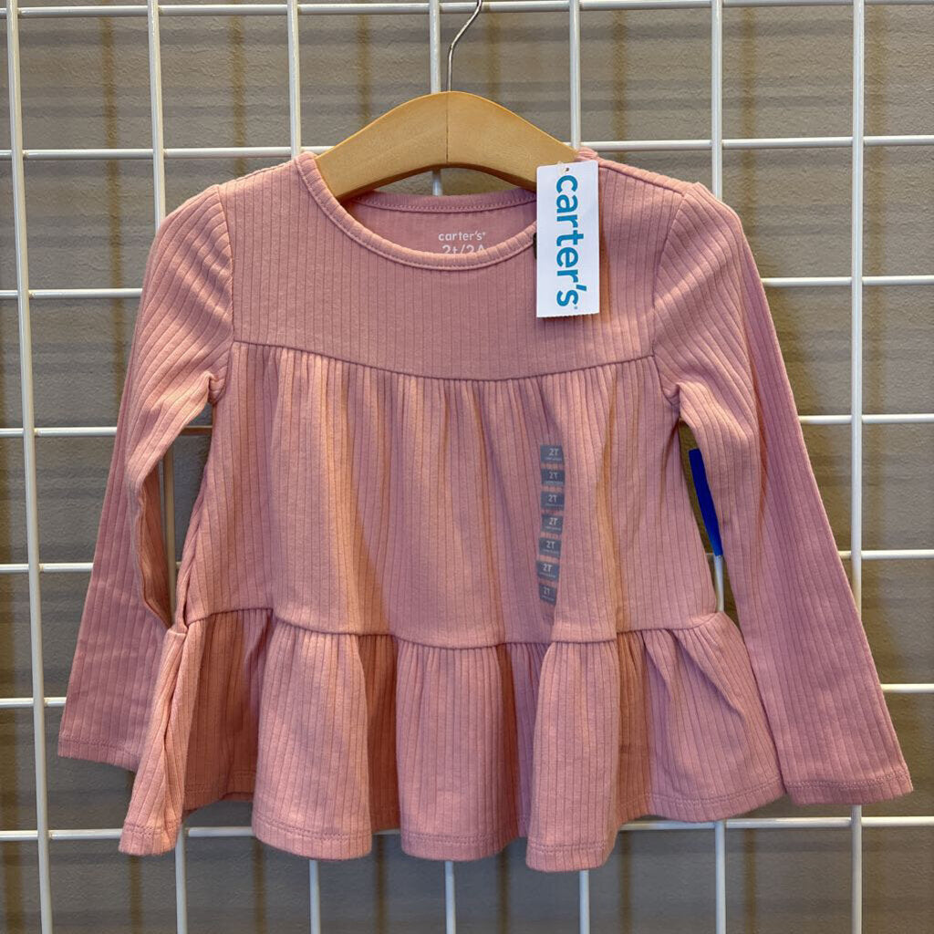 NWT Carter's Ribbed LS Tee - 2T