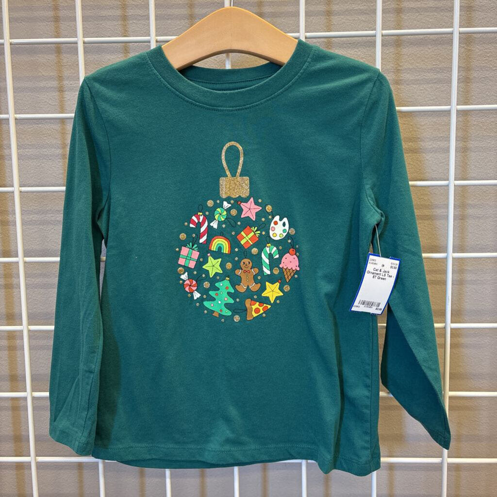 Cat & Jack Ornament LS Tee - 5T