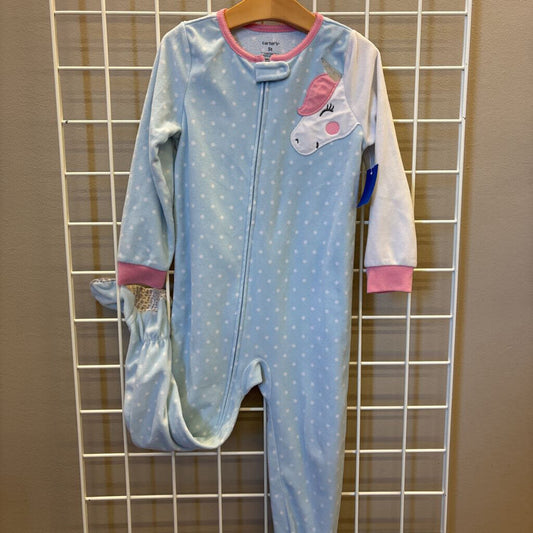 Carter's Fleece Unicorn Zip Sleeper - 5T