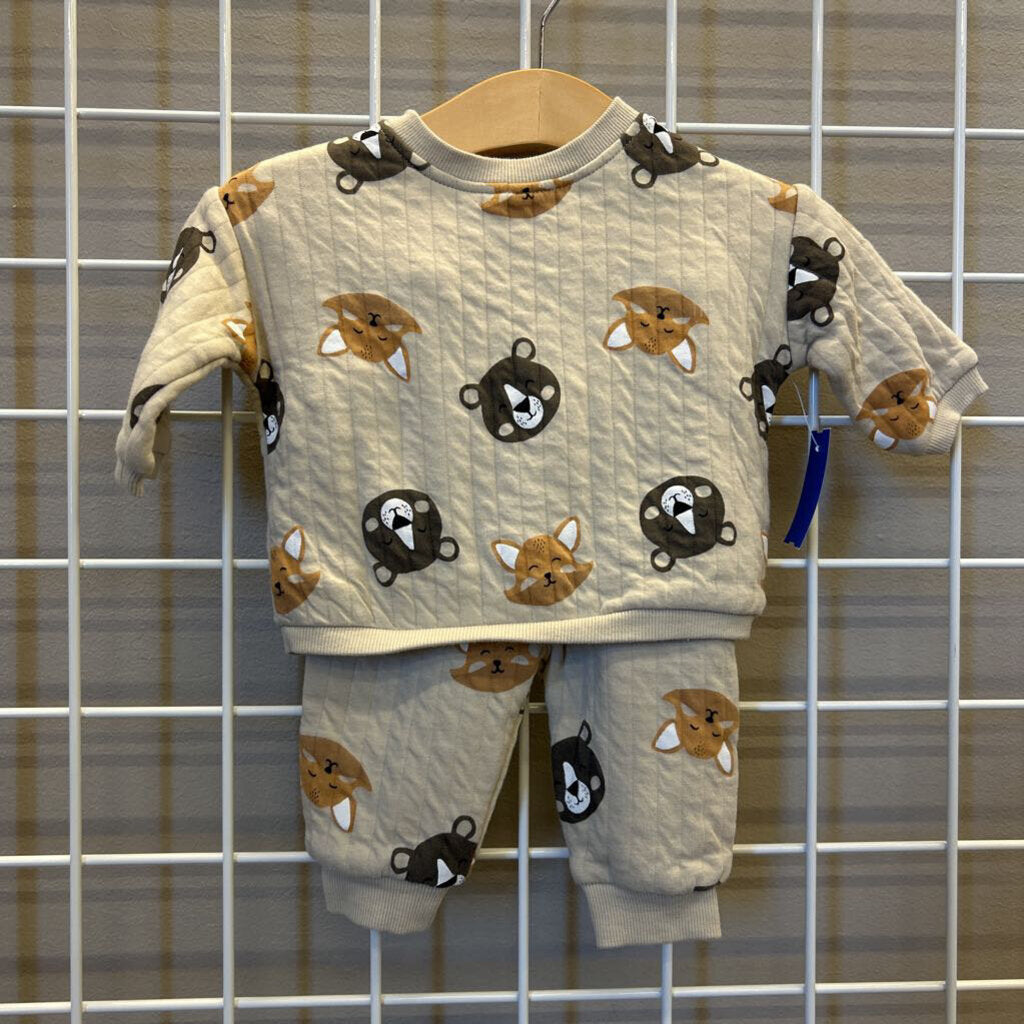 PL Baby Quilted Animal Two Pc Set - 3m