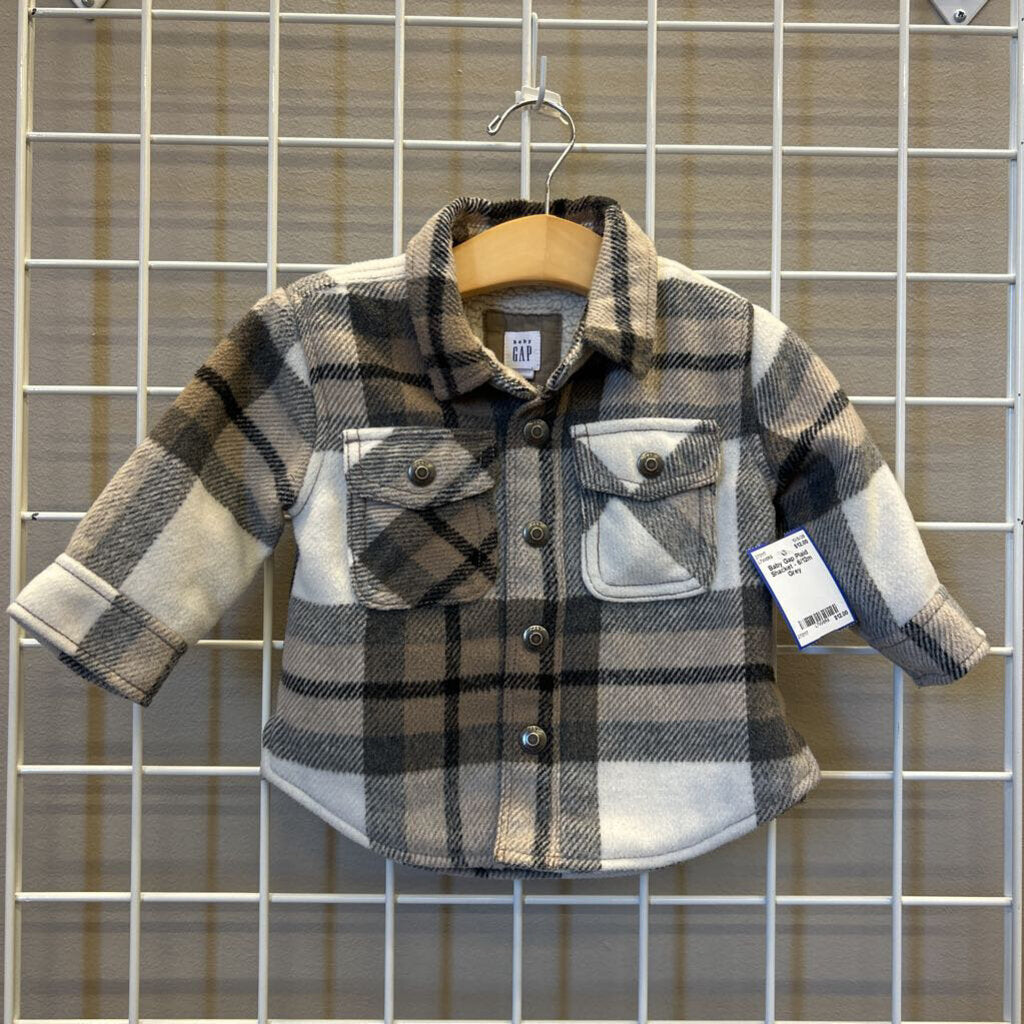 Baby Gap Plaid Shacket - 6/12m