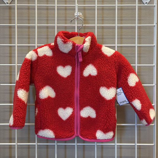 Jumping Beans Heart Fleece Jacket - 18m