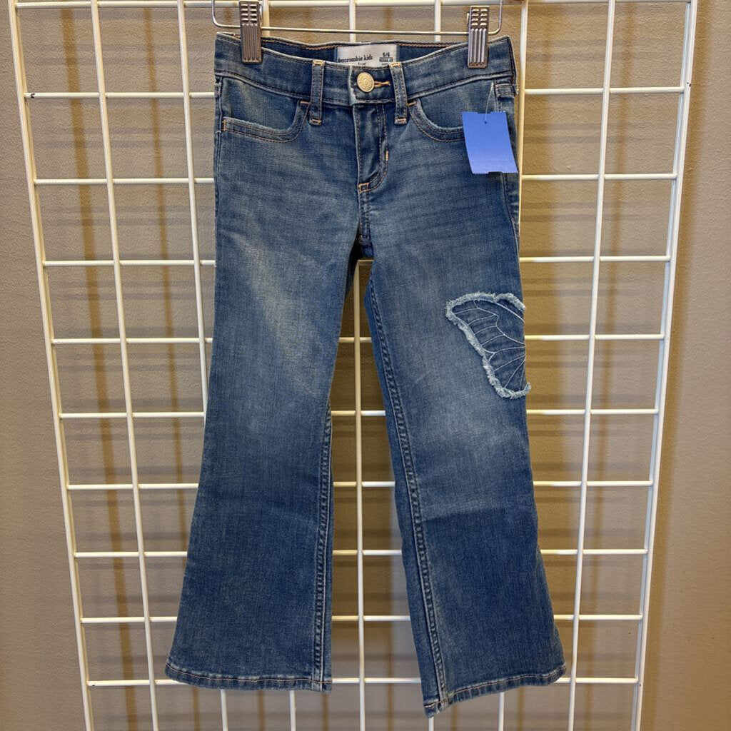 NWT Abercrombie Kids Low Rise Boot Cut Jeans - 5/6
