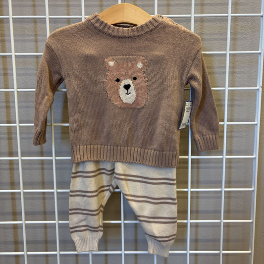 Nordstrom Bear Knit Two Pc Set - 9m