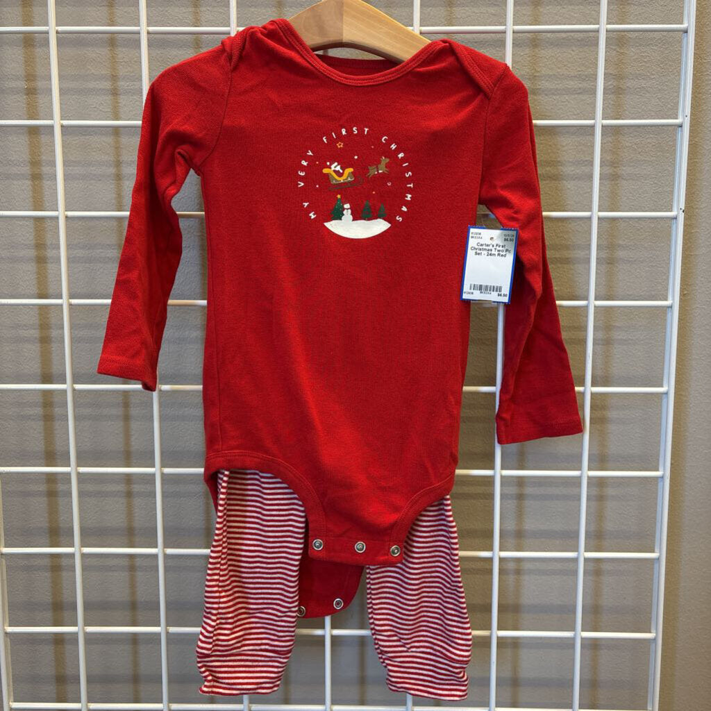 Carter's First Christmas Two Pc Set - 24m