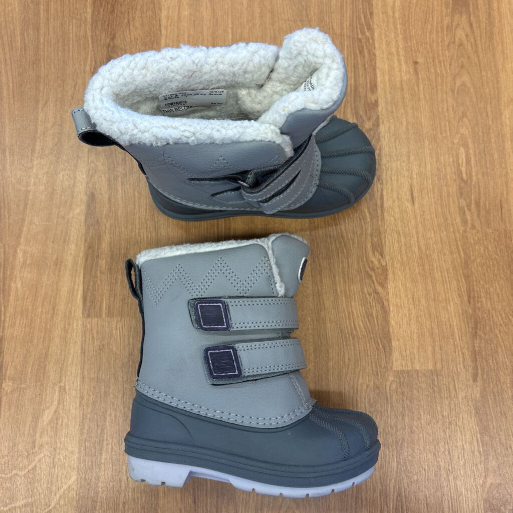 Cat & Jack Grey Snow Boots - 7