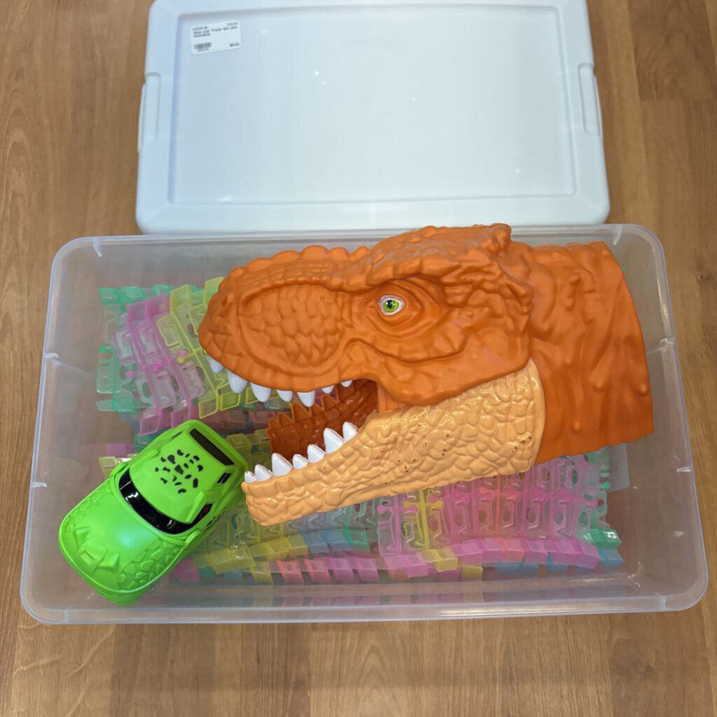 Dino Car Track Set (bin included)