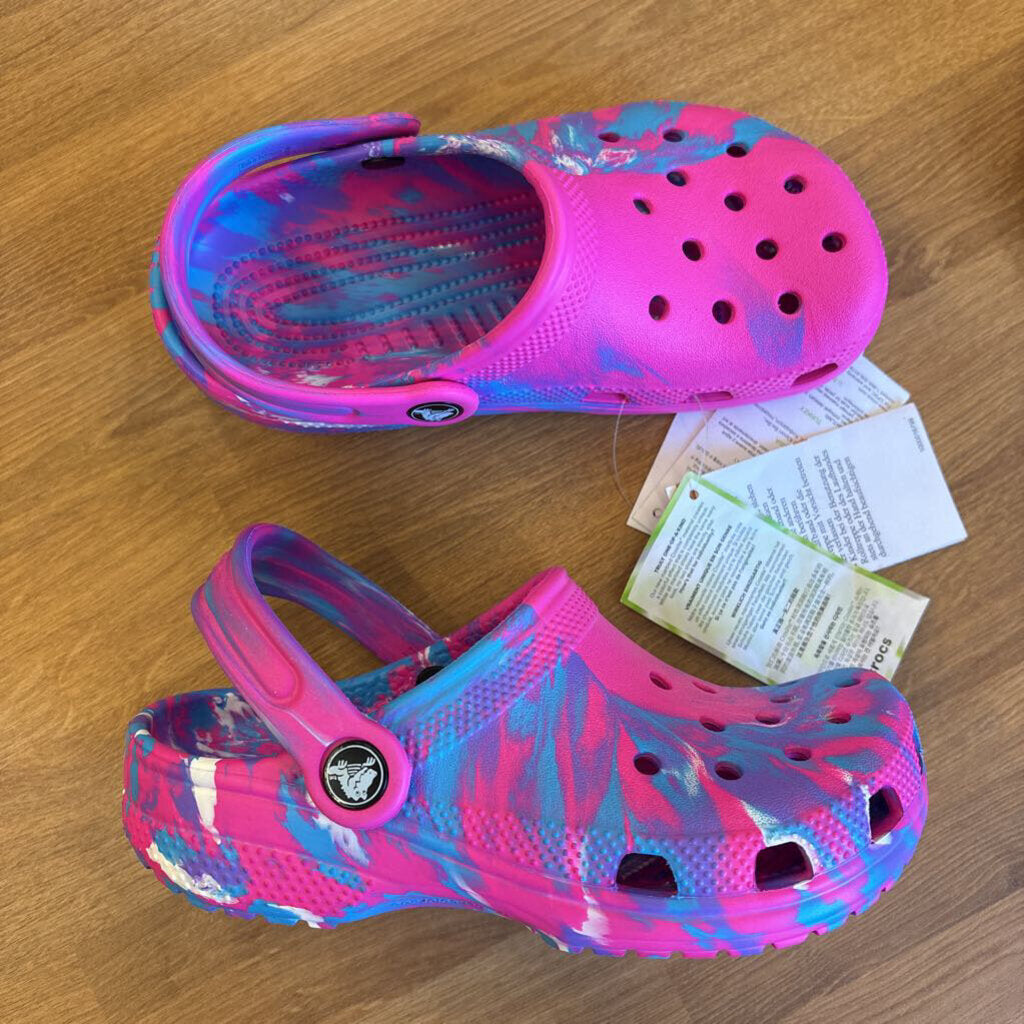 NEW Crocs Pink Tie Dye - 1