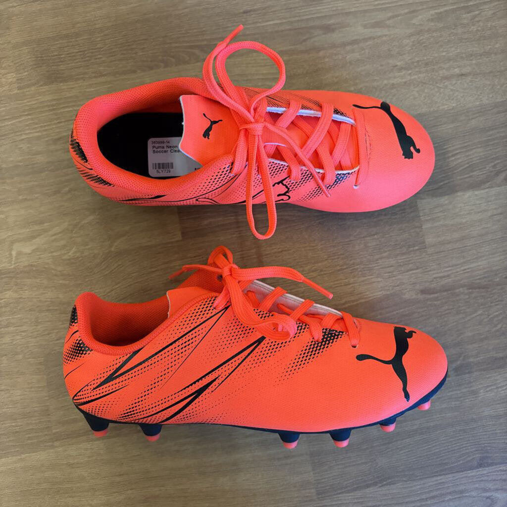 Puma Neon Orange Soccer Cleats - 2