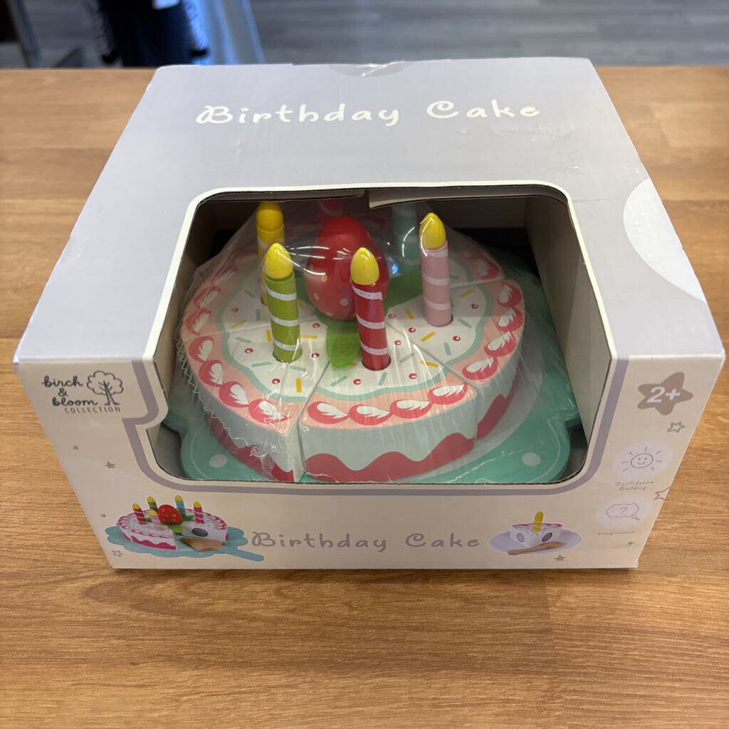 NEW Birch & Bloom Collection Birthday Cake Play Set